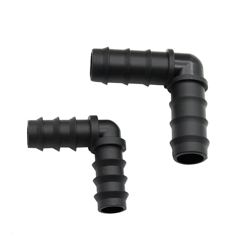 DN16 DN20 Elbow Barbed Garden Water Connectors 90 Degree Angle Bend Joints Hose Splitters Garden Agriculture Irrigation Fittings