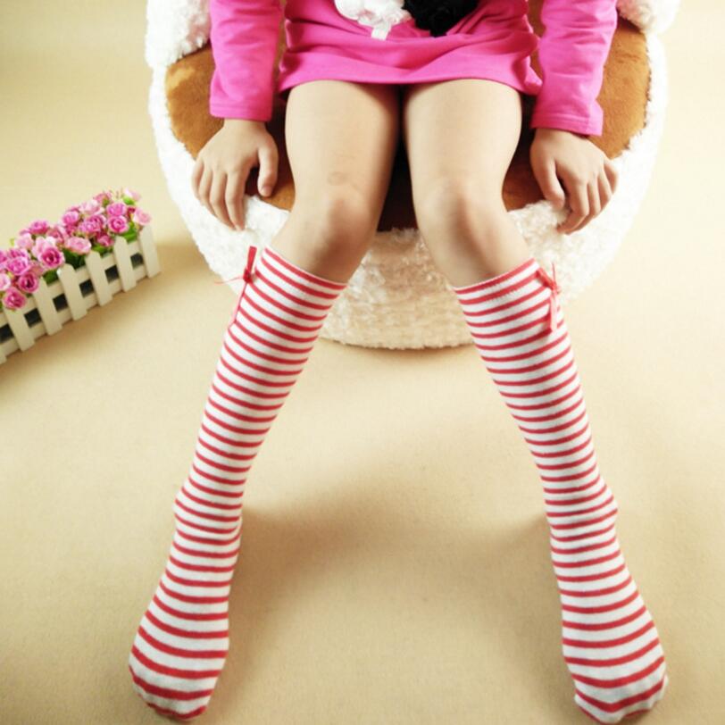 Ragazza Arco Calzini e Calzettoni 2-12 Anni di Età Cotone di Nuova Estate Versione Coreana Lungo Tubo Della Principessa dei bambini Al Ginocchio Calzini e Calzettoni bambini Danza Calzini e Calzettoni