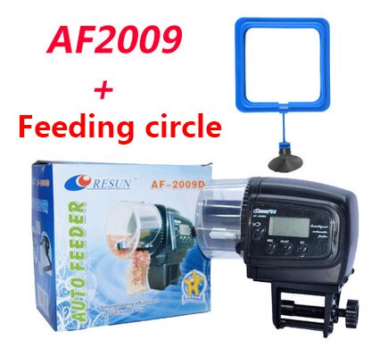 Aquarium 65Ml Automatische Vis Feeder Voor Aquarium Fish Tank Auto Feeders Met Timer Huisdier Voeden Dispenser Lcd Display Vis feeder: AF-2009  Feed circle