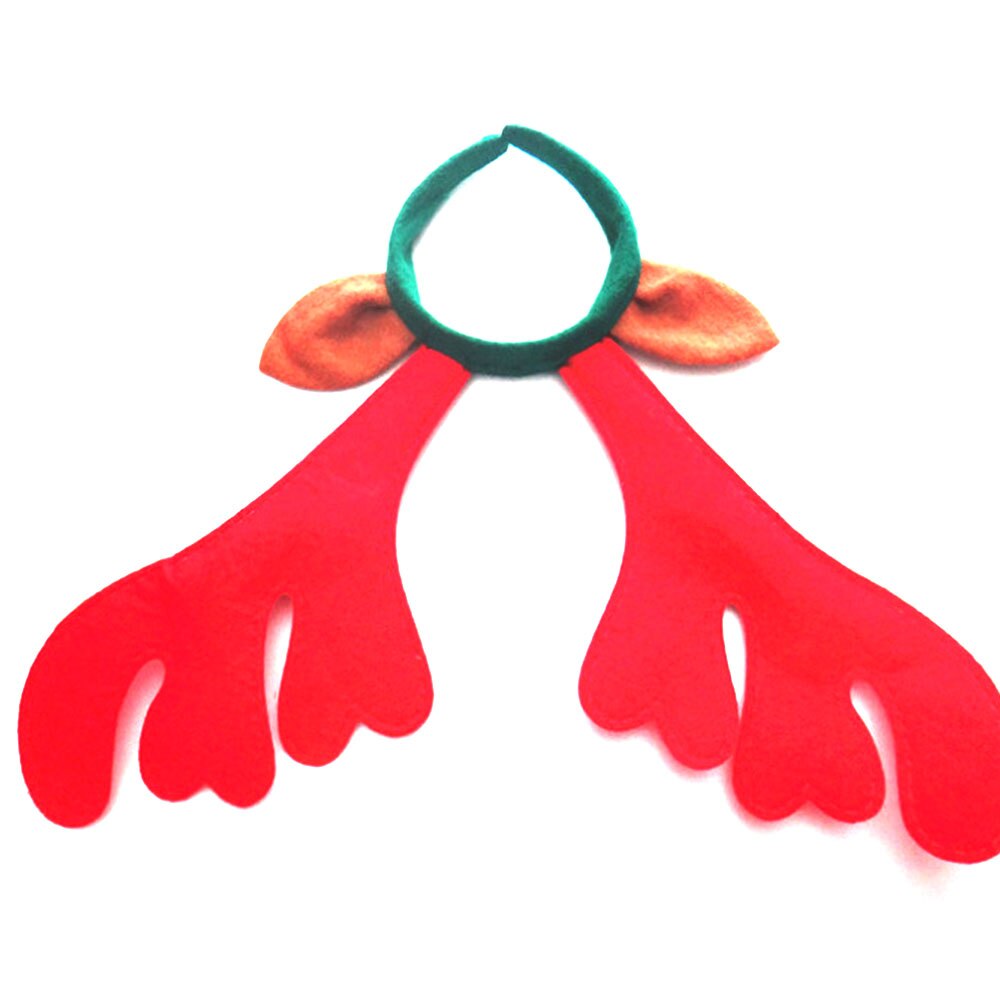 6 Pcs Reindeer Antlers Headbands Christmas Hair Hoop Pet Costume Headpiece for Kids Party Christmas Headdress Props