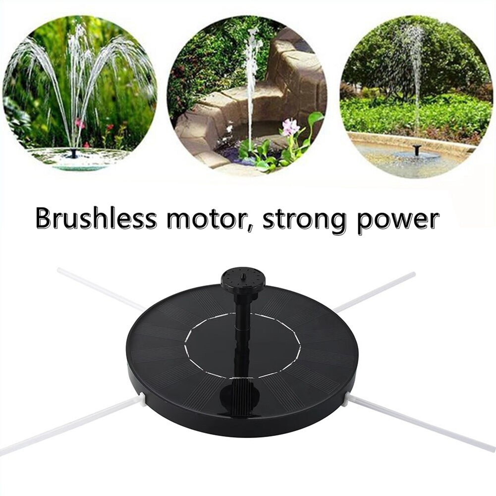 Solar Water Fountain Pool Pond Waterfall Fountain Garden Decoration Solar Powered Fountain Pump Floating Water Outdoor Bird Bath