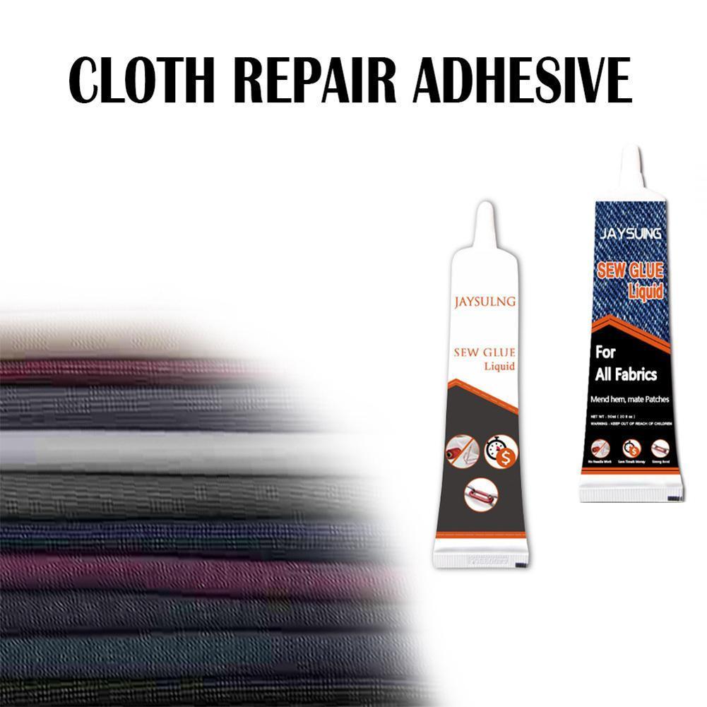 Fast Dry Strong Adhesive Glue Repair Stitch Home Glue Sew DIY Decoration Badges Quick Fabric Bonding Tool Patches R2M9