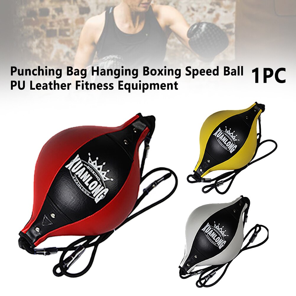 Gym pære voksen hængende bodybuilding træning boksning hastighed bold sport med oppustning pu læder fitness udstyr
