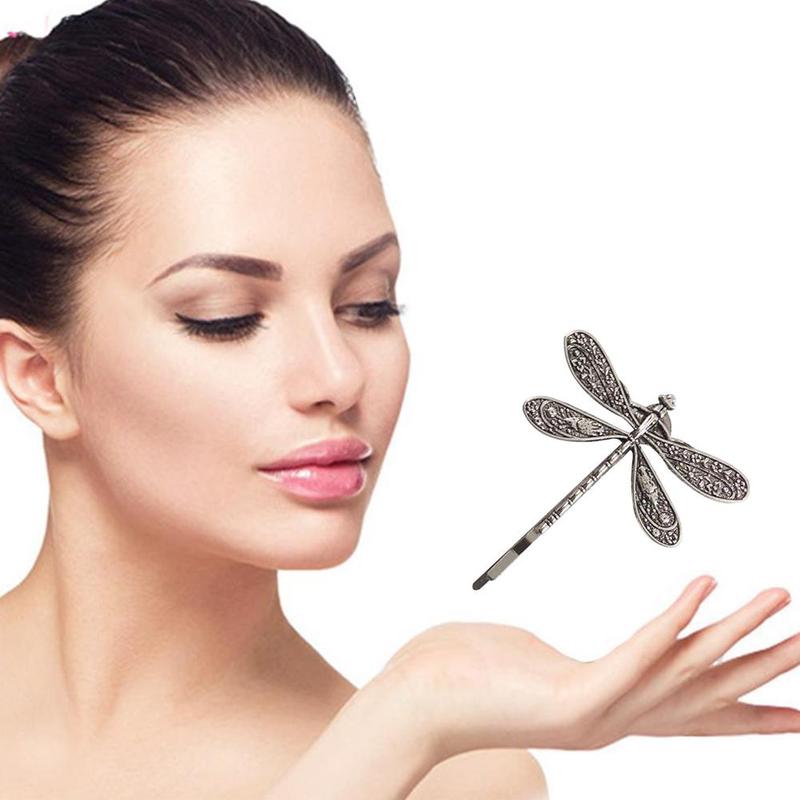 Pince à cheveux libellule Vintage, épingles à cheveux, accessoires pour coiffure de mariée, pince transparente pour cheveux, 1 pièce