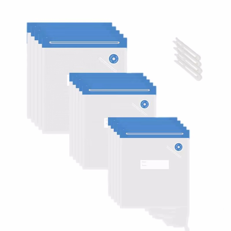 Sous Vide Bags Reusable BPA Free Vacuum Sealer Bags Vacuum Food Storage Bags for Cooking/Food Storage/Microwave Heating: Blue