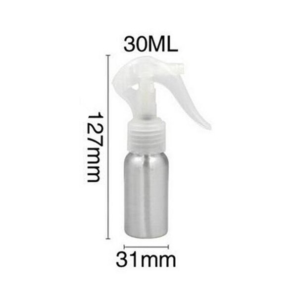 1Pc 30/50/100/120/150/250ml Aluminum bottle mice spray bottle Fine Mist Aluminum Refill Bottle Mouse Portable Spray Bottles: 30ML