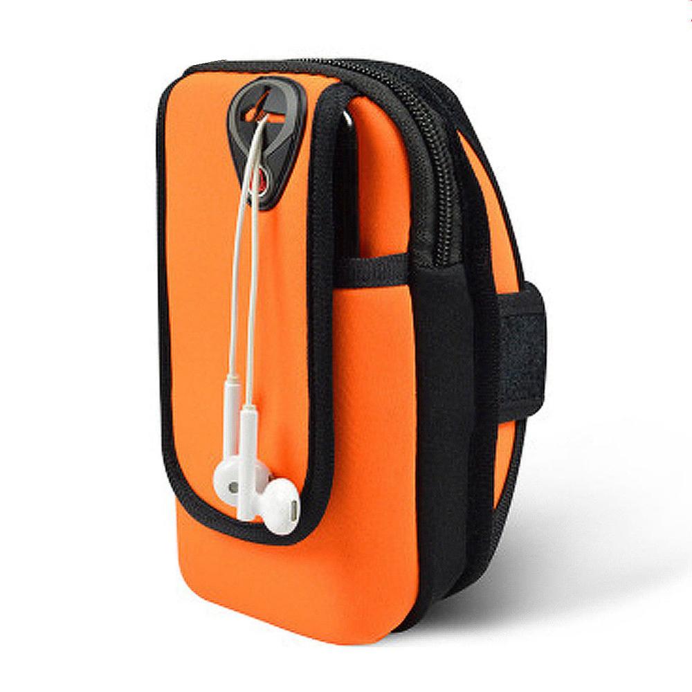 Universelle armbandtasche mit reißverschluss, sport-laufarmband-hülle für smartphones (iphone, android, samsung) bis 6 zoll