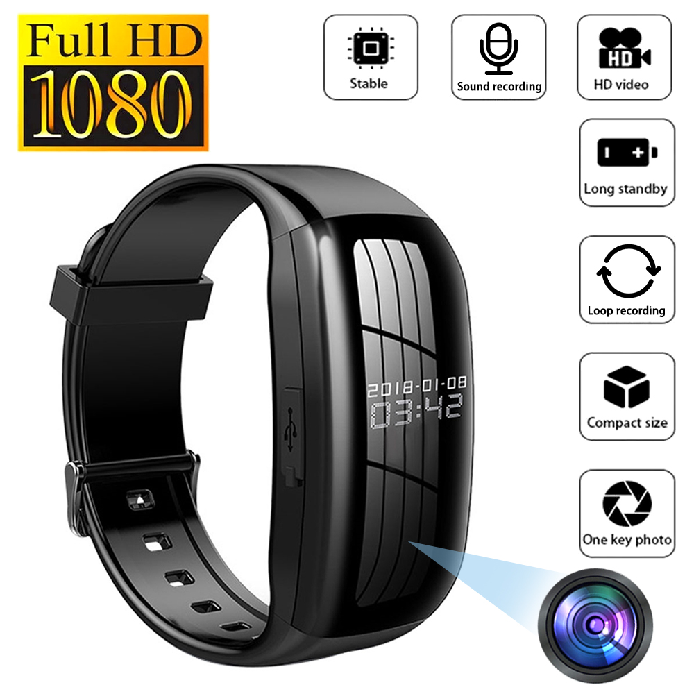 8-256GB Video Mini Camera Horloge Audio Voice Recorder Armband USB Flash Driver Dictafoon Lawaai verminderen geluidsopname polsband