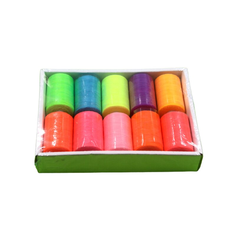 60/42/24 Colors 100% Polyester Yarn Sewing Thread Roll Machine Hand Embroidery 1000 Yard Each Spool Durable For Home Sewing Kit: 10Color Bright