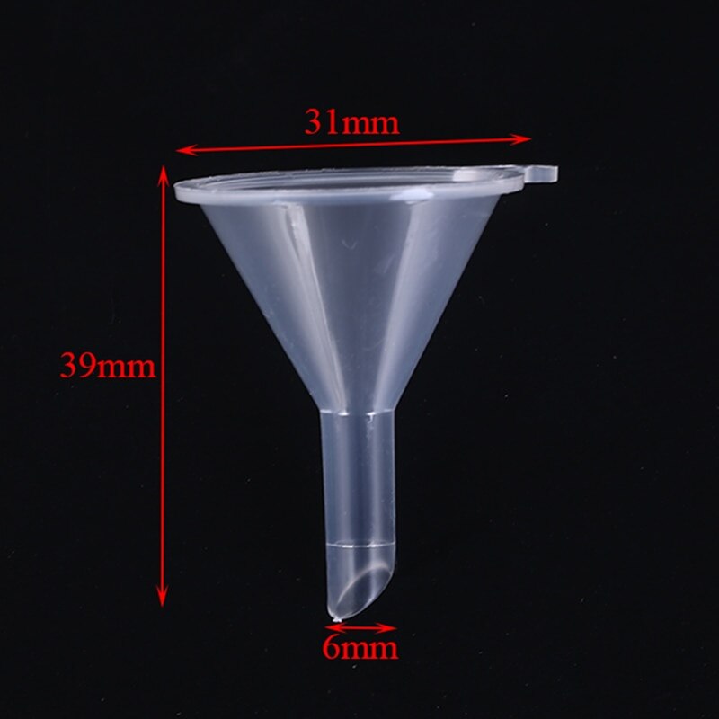 12pcs/set Small Funnel Clear Mini Funnels Packaging Travel Tools for Empty Bottle Filling Perfumes Essential Oils Aromatherapy