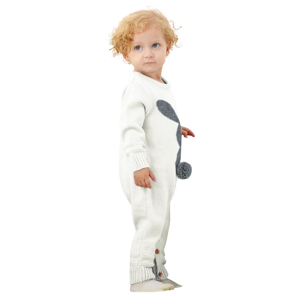 Baby Rompers Clothes Newborn Candy Color Knitted Toddler Kids Girls Jumpsuits Long Sleeve Infant Boys Overalls Children Outfits