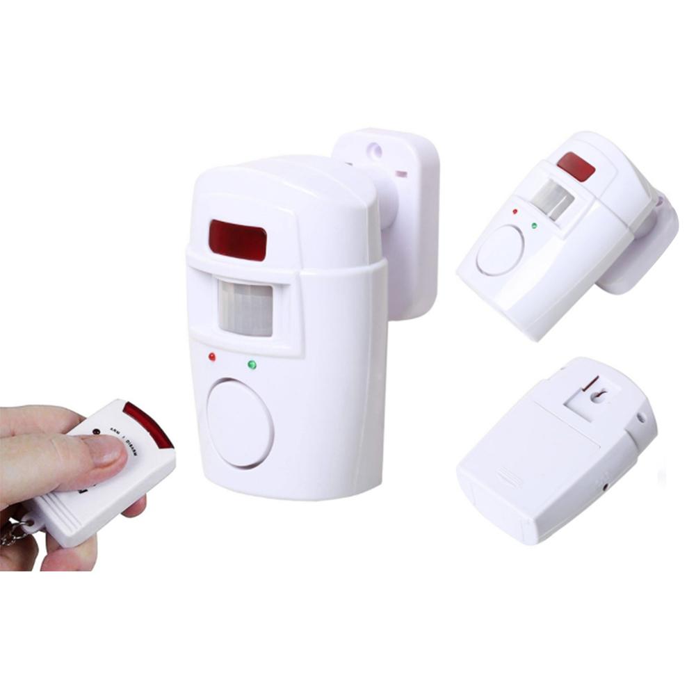 Wireless Door Alarm 120db Home Alarms PIR Motion Sensor Door Belling Clocks With Remote Control For Home Supplies