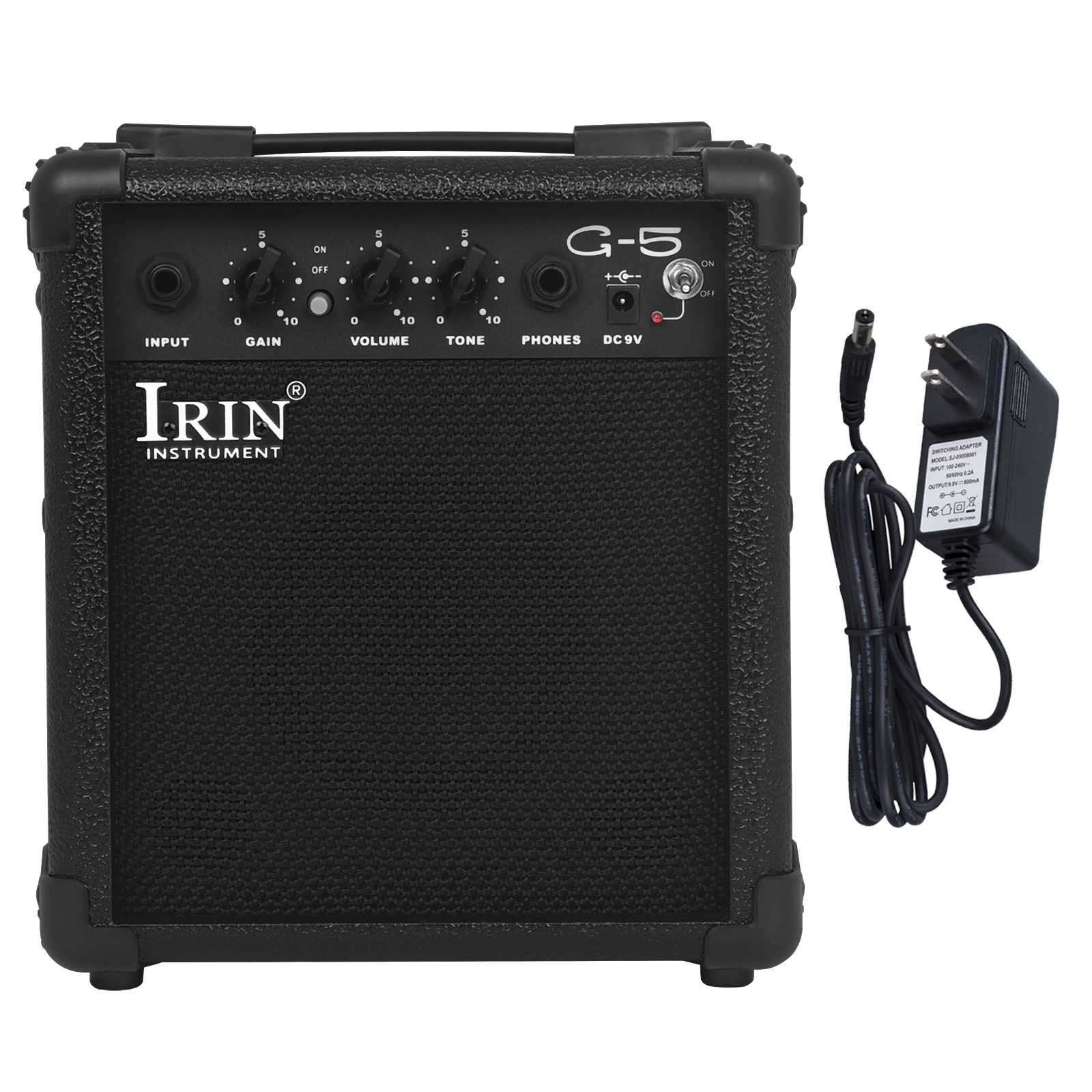 IRIN 5W amplificador de altavoz de guitarra eléctrica G-5 AMP altavoz amplificador portátil para bajo eléctrico accesorios y piezas de guitarra: YELLOW