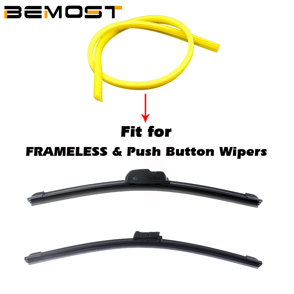 2pcs Car Wiper Blade Silica gel Silicon Refill Strips 12&quot;14&quot;15“16&quot;17&quot;18&quot;19&quot;20&quot;21&quot;22&quot;24&quot;25&quot;26&quot;28&quot;30&quot;32&quot; for Frameless Wipers 6mm
