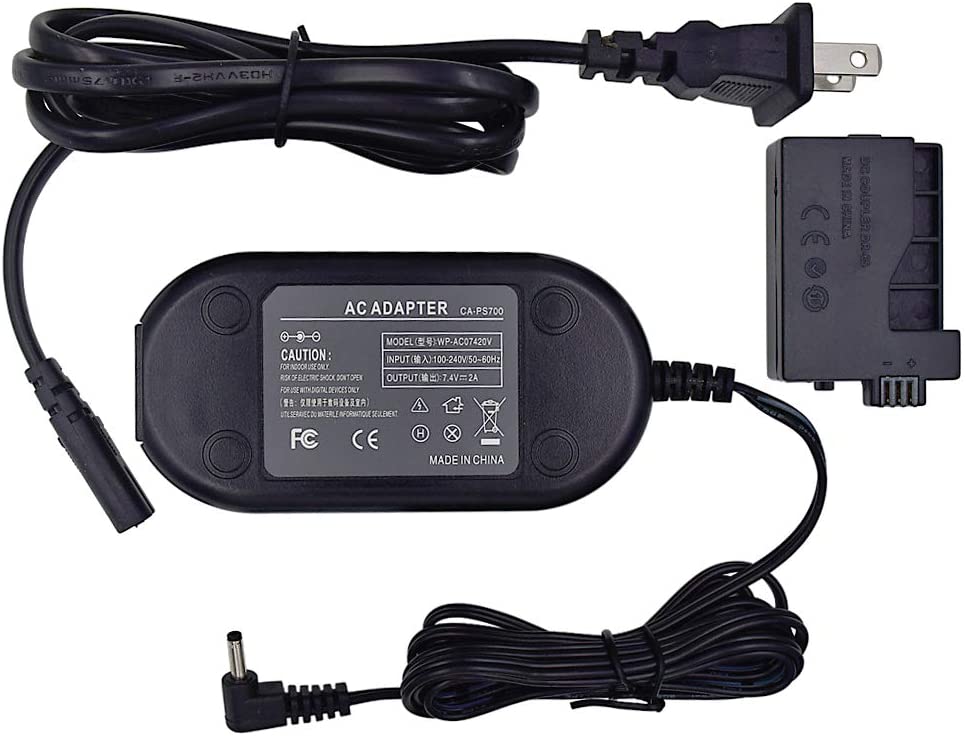 DSLR Power Supply Replacement AC Power Adapter For Canon DSLR Cameras - Rebel XSi XS T1i 450D 500D 1000D Camera Power Adapter