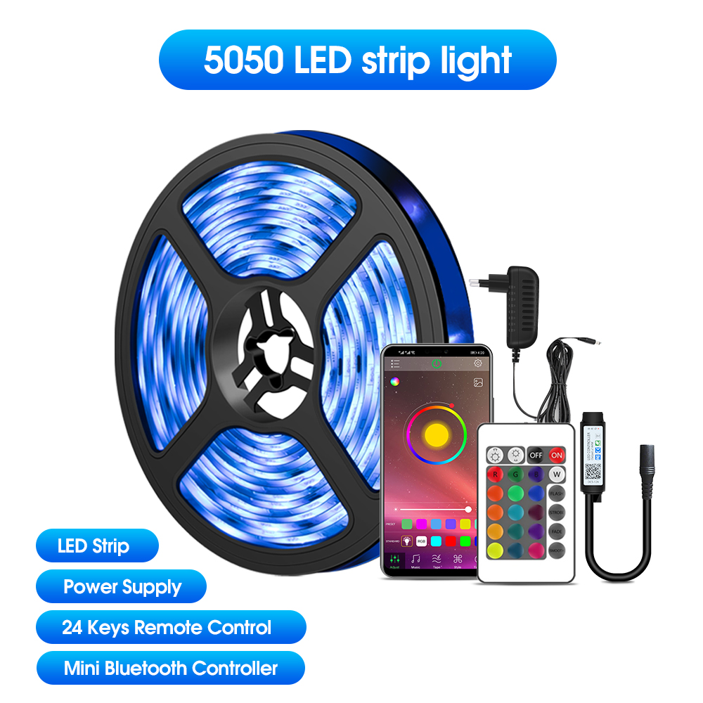 Led Strip Lights,Smart Led Strip for Bedroom,Color Changing Led Light Strips Music Sync RGB Led Lights with Remote Control: MINI Bluetooth led / 5m