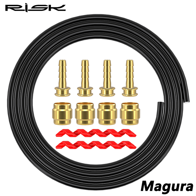 Herramienta de aguja de aceite para bicicleta 2 en 1, cortadores de manguera hidráulica, conector cortador de manguera de freno de disco BH59 BH90 SRAM MAGURA, herramientas de instalación: Negro