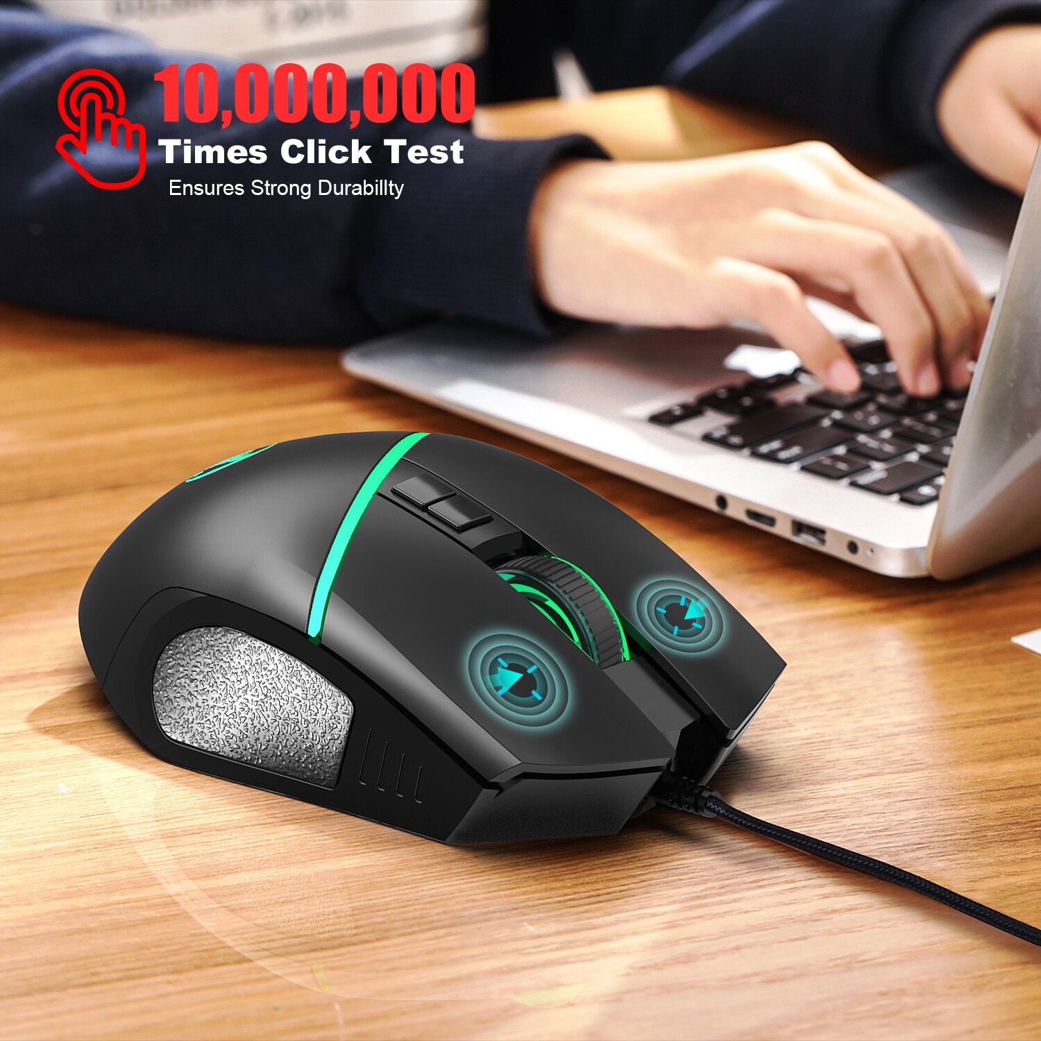 Mini clavier de jeu Portable rétroéclairé RGB, une main, 6400DPI, ensemble de souris, pour PC, PS4, Xbox