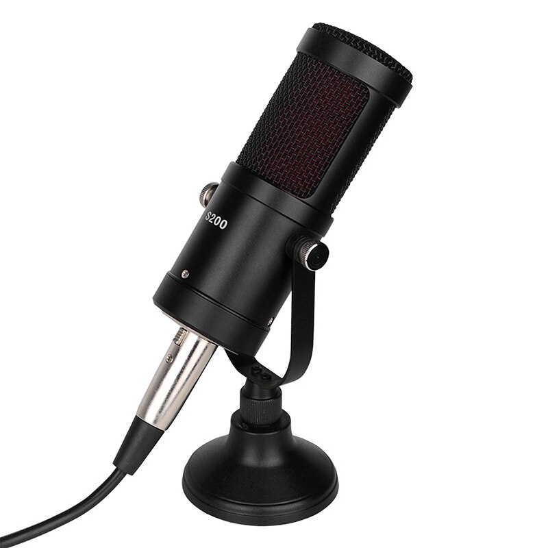 S200 Microphone, for Online Mobile Phone National K Song Live Shouting Microphone Recording Condenser Microphone