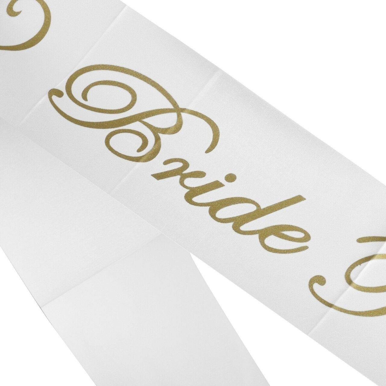 White & Gold Bride To Be Sash Girls Hen Bachelorette Night Bridal Shower Party