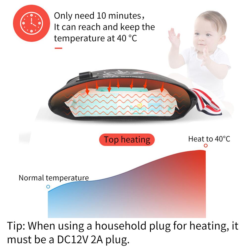 Tragbare Heizung Tasche Auto Tücher Heizung Wärmer Baby Tücher Thermostat draussen Brust Milch Pack Baby Flasche Tasche Fütterung Flasche