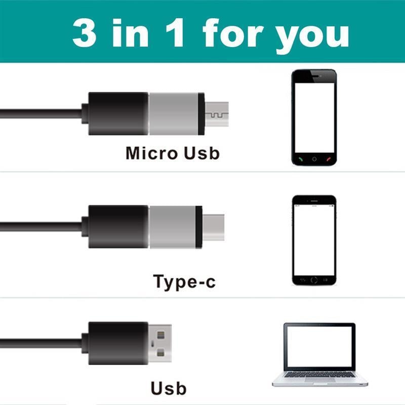 1600X 3 in 1 USB Digital Mikroskop Kamera Typ-c Mikro USB Tragbare Elektronen Mikroskope Für Lözehn Mit 8 LEDs Halterung
