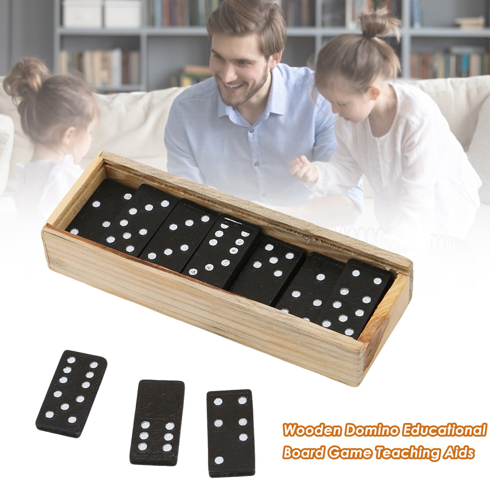 28 stücke Holz Domino Brettspiel Lehrmittel Tabelle Spiel Domino Spielzeug Kid Kinder Pädagogisches Spielzeug Für Kinder Dominosteine