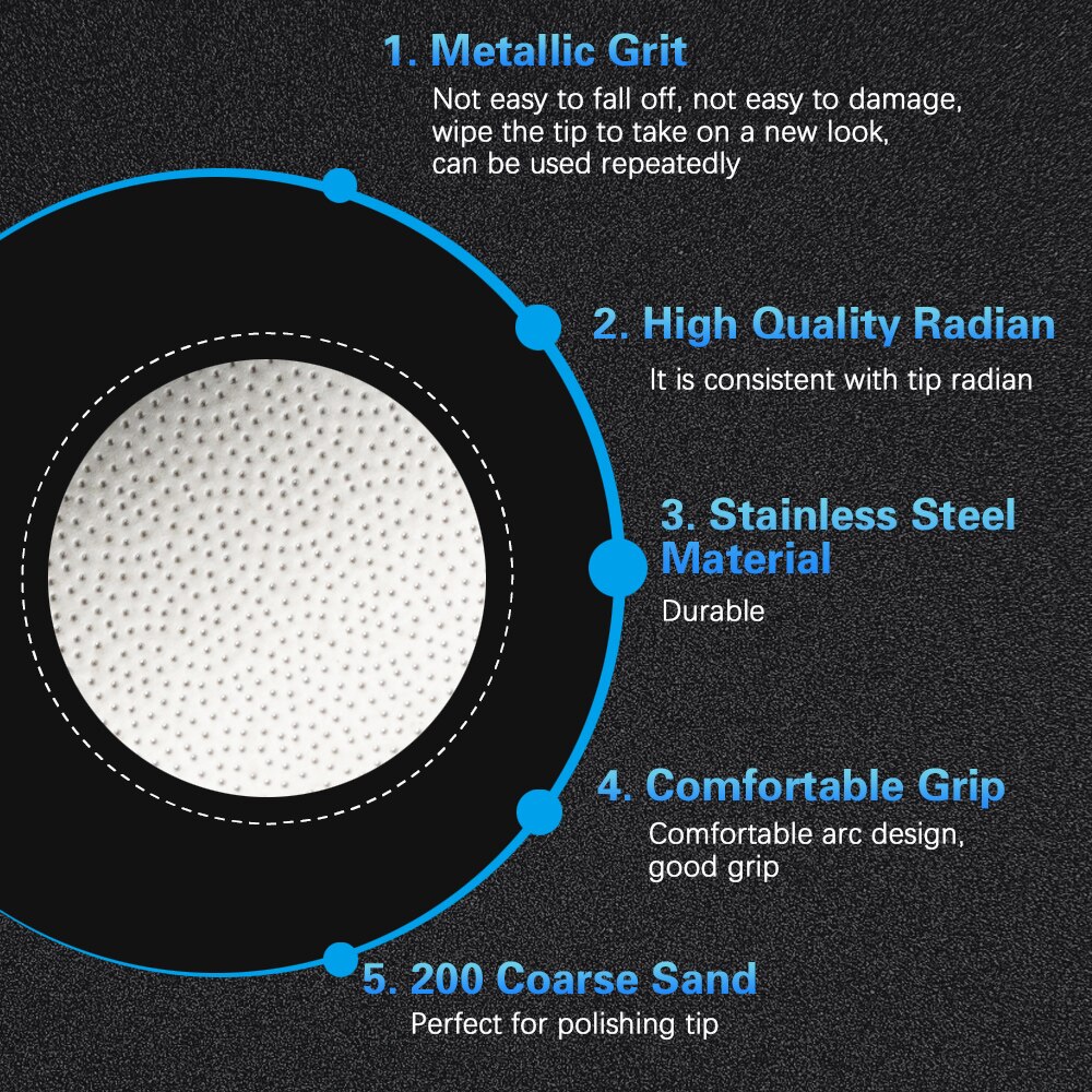 Billiard Tip Tool Multifunctional Pool Cue Stick Tip Shaper Burnisher File Tip Repair Pool Cue Care Billiard Accessories