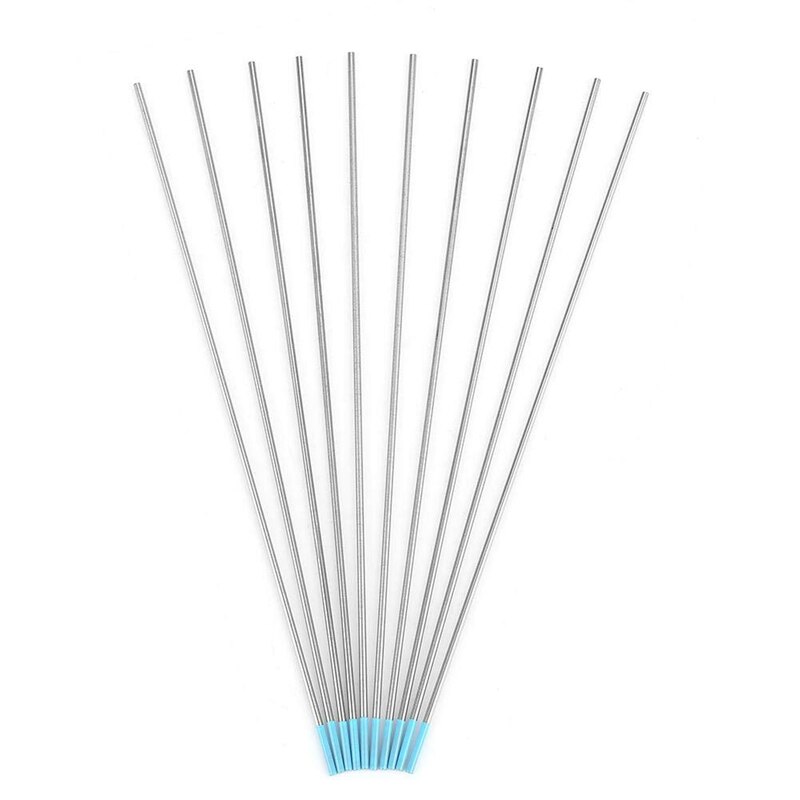 SV-10Pcs WL20 electrodo de tungsteno Tig varilla 2.0% Lanthanated para máquina de soldadura herramienta de soldadura (2.4mm150mm)