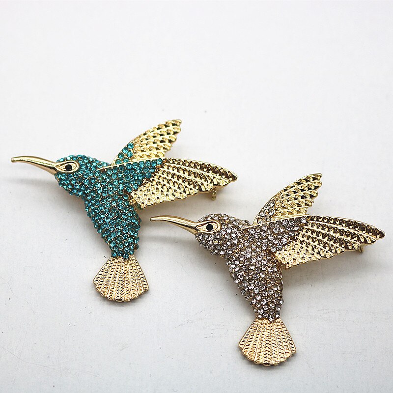 Broche colibri rétro pour femme, épingle de manteau de corsage féminin, bijoux mignons, accessoires de fête de mariage