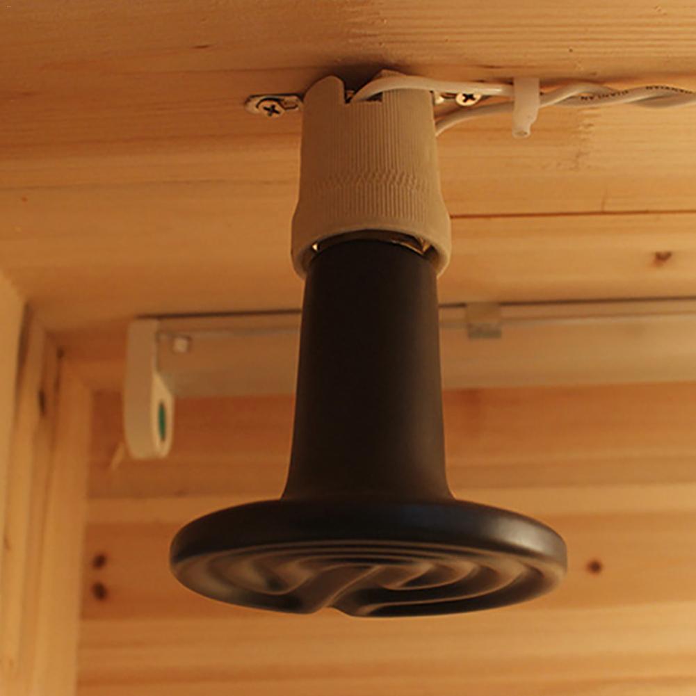 25/50/75/100W Cultivation Ceramic Insulation Lamp Ceramic Heating Lamp Non-luminous Heat Preserve Heat For Lizard Tortoise Snake