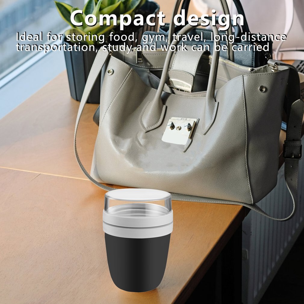 500ml Portable Meal Prep Lunch Pot Reusable Lunch Box Porridge Pot Food Container Meal Prep Bento Box Leakproof