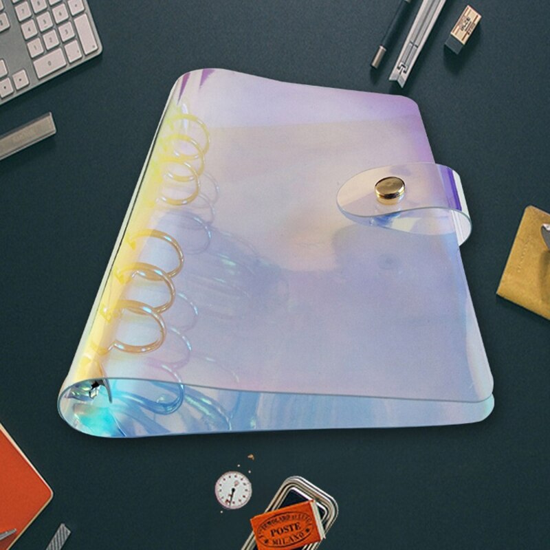 1 Pc 6 Holes PVC Loose Leaf Binder Notebook Notepad Sketchbook Business Journal Agenda Stationery School Office Supplies