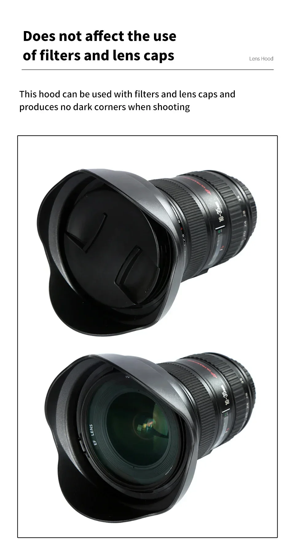 EW 88 Lens Hood for canon EW-88 EW88 16-35mm f/2.8L II USM LENS Camera Lens Cover Protetor