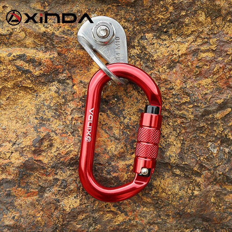 Xinda O-Slot Type Gesp Automatische Veiligheid Master Karabijnhaak Multicolor 5500lbs Crossing Haak Klimmen Rock Bergbeklimmer Apparatuur
