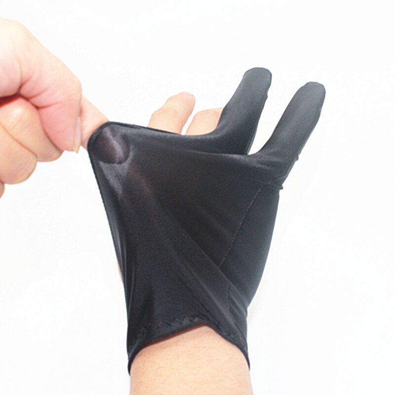 100Pcs Kunstenaar Handschoen Voor Tekening Zwart 2 Vinger Anti-Fouling Schilderen Digitale Tablet Schrijven Handschoen Voor Art studenten