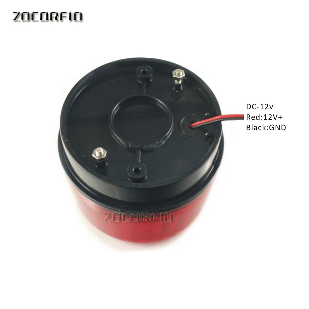 Vandtæt 12v 120ma sikkert sikkerhed alarm stroboskop signal sikkerhedsadvarsel blå rød orange blinkende led-lys