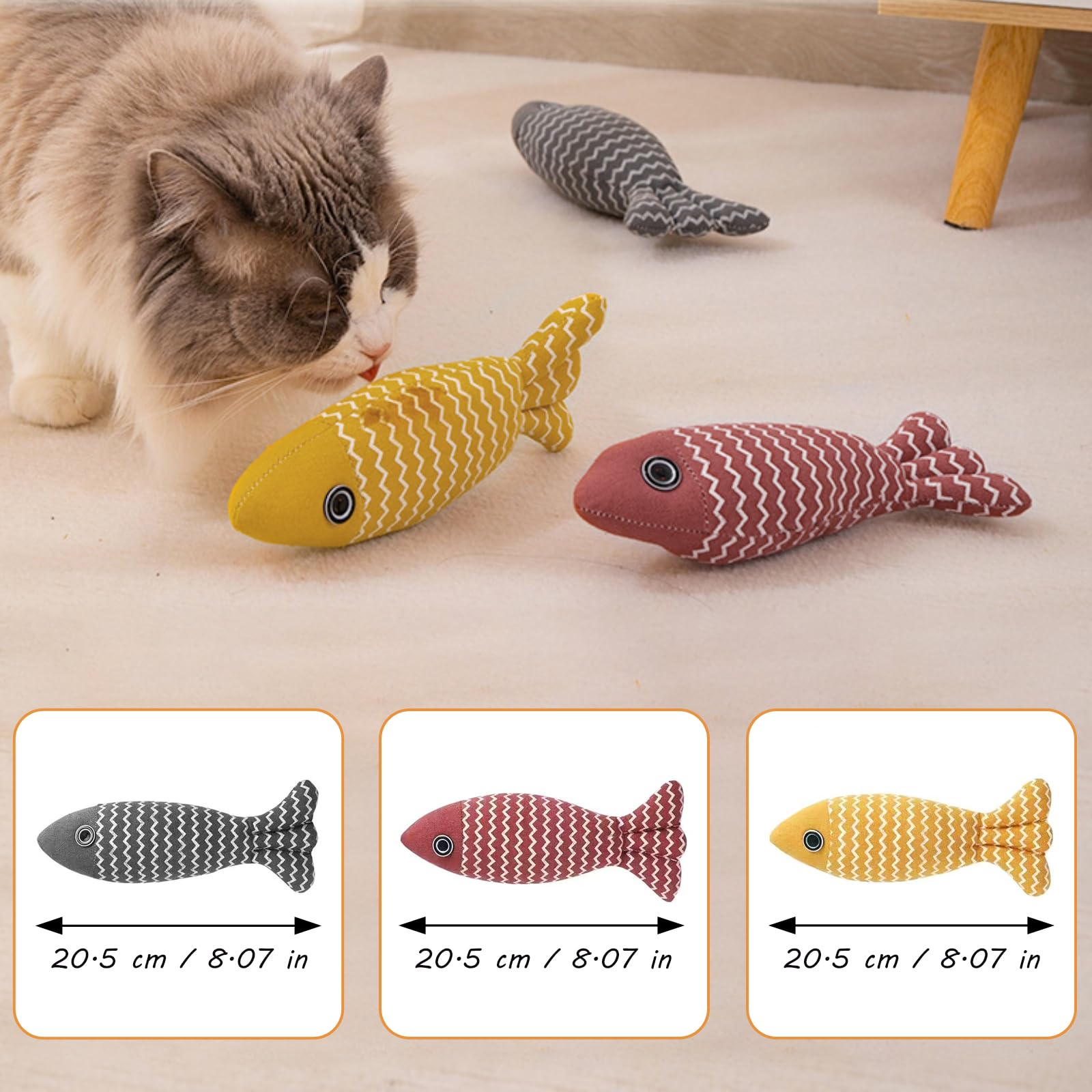 Katzenspielzeug Fisch Katzenminze Spielzeug Interaktives Katzenspielzeug Katzenkauspielzeug Katzenkissenspielzeug KätzchenüSpund Kicker Spielzeug für Katzen Ich bin Innenbereich Kätzchen Bausatz