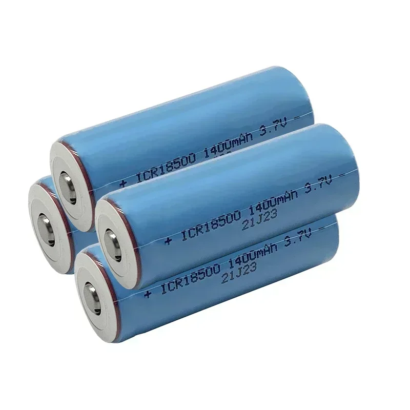 18500 battery, aluminum ion battery, 3.7V 1400mAh, with pointed rechargeable, suitable for strong light flashlights