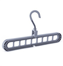 Multi-port Circle Clothes Hanger Clothes Drying Rack Multifunction Plastic Scarf Clothes Hangers Hangers Storage Racks: Light Grey
