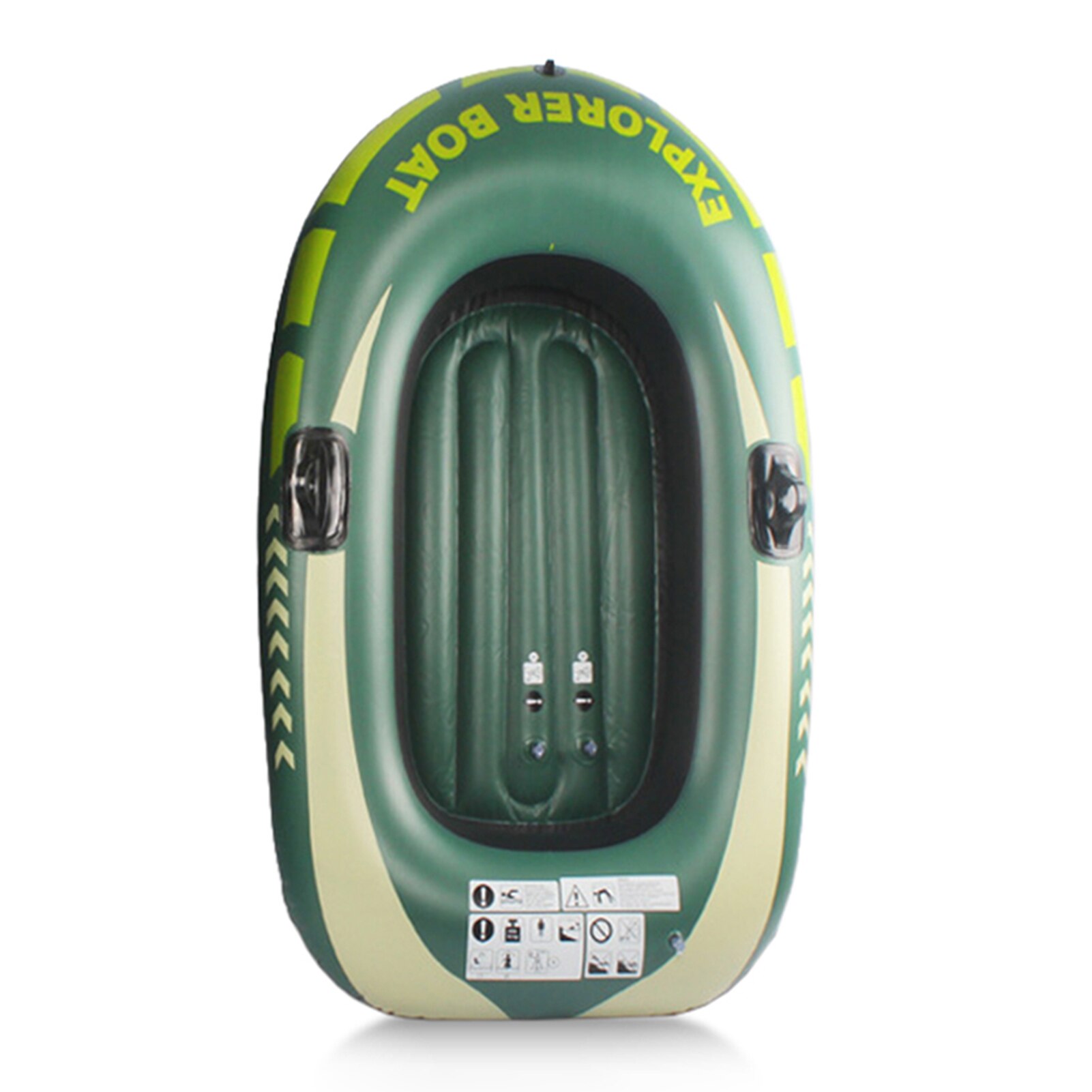 Professionele Pvc Kajak Kano Waterdicht Kajak Boot Kano Opslag Transport Stof Opblaasbare Boot Zwembad Vissersboot Rubber Boot: Green 1 person boat