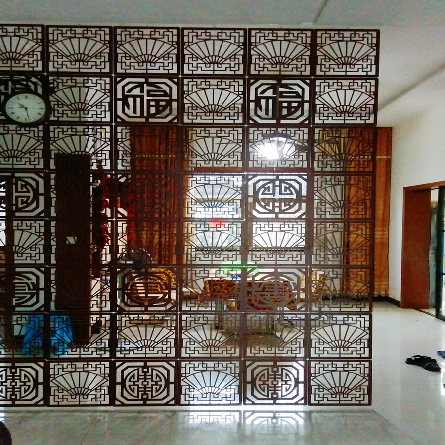 6PCS 29X29CM shield for rooms folding screen room divider paravent decoration separador de ambientes folding screens