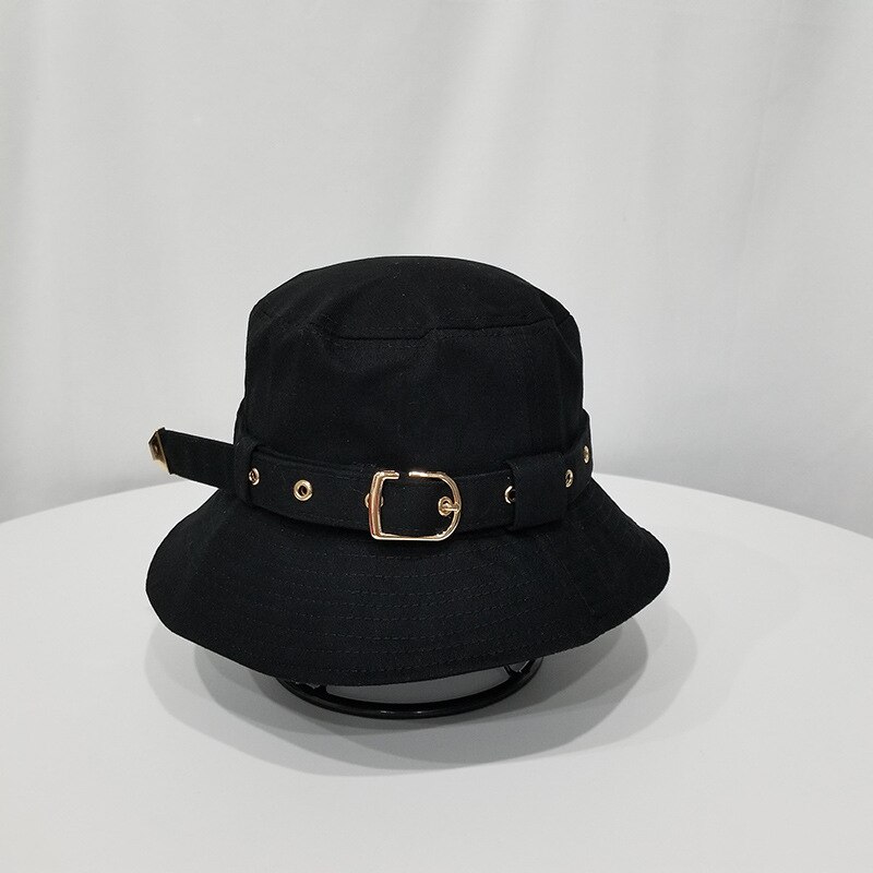 Dames opvouwbare emmerhoed zonnehoed voor vrouwen zomer buiten reizen wandelen vissershoeden katoen: Zwart