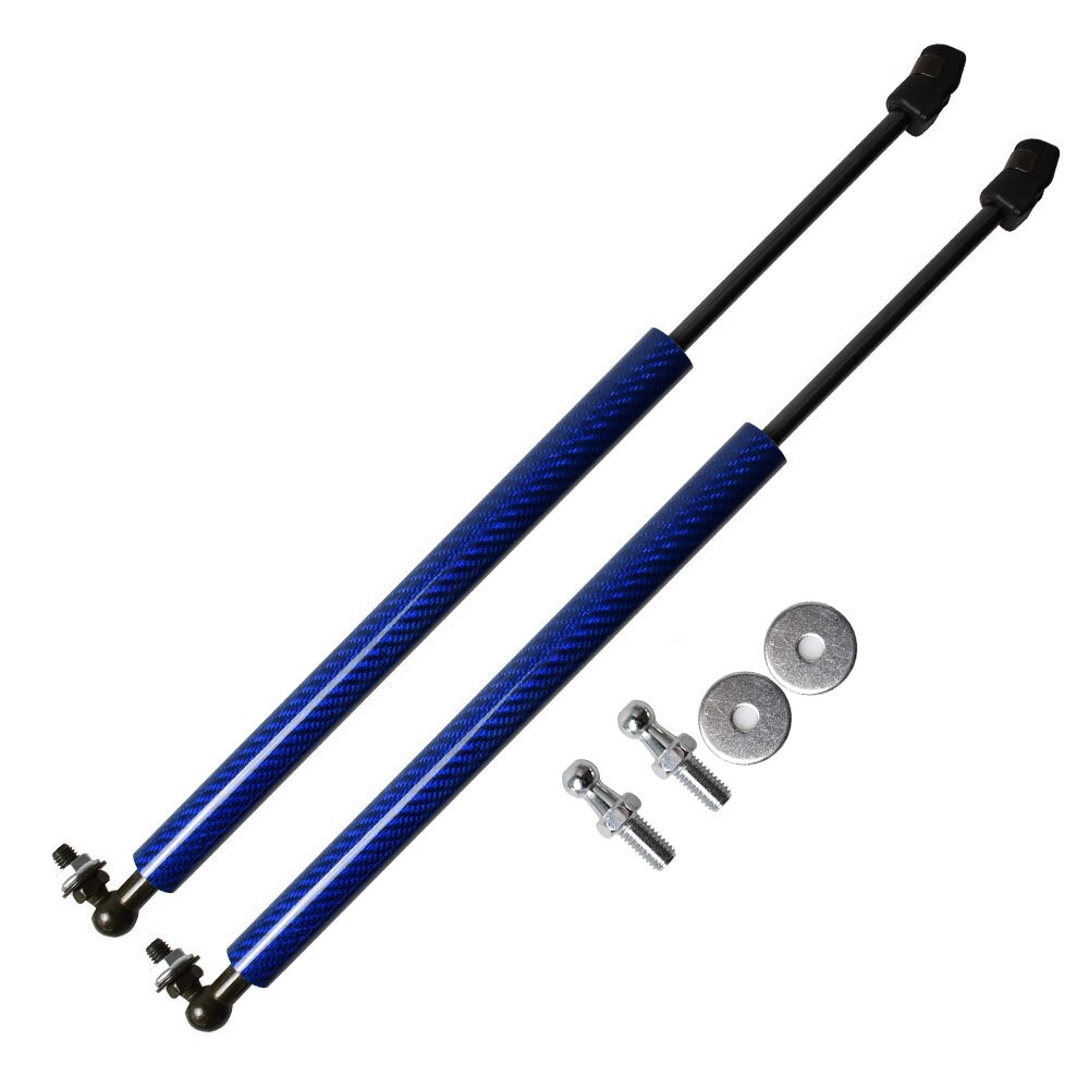Pour Citroen C4 coupé berline à hayon 2004 capot capot avant automatique fibre de carbone modifier les entretoises à gaz amortisseur de Support de levage: blue carbon fiber