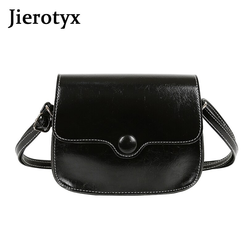 JIEROTYX Shoulder Bag Women Small Flap Bags Solid PU Leather Messenger Hasp Phone Bag Versatile bolsa feminina Discount