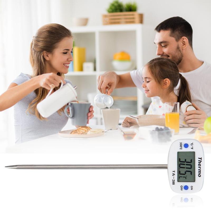 Probe Food Thermometer LCD Electronic Digital BBQ Meat Cooking Temperature Tool Kitchen Thermometer - 50 ~ 300 Degree