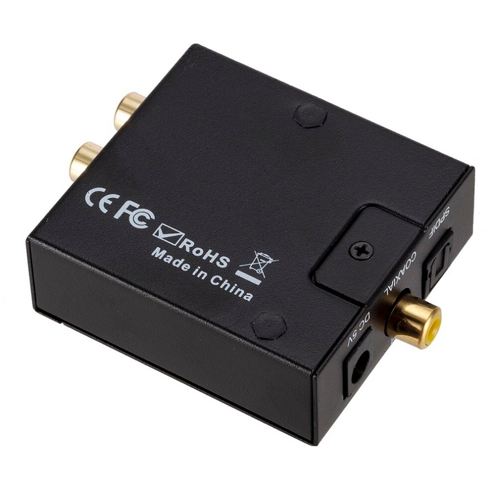 Tqqlss Usb Dac 3.5Mm Jack Digitale Audio Analoog Toslink Coaxiale Optische Vezel Digitaal Naar Analoog Stereo Audio Rca converter