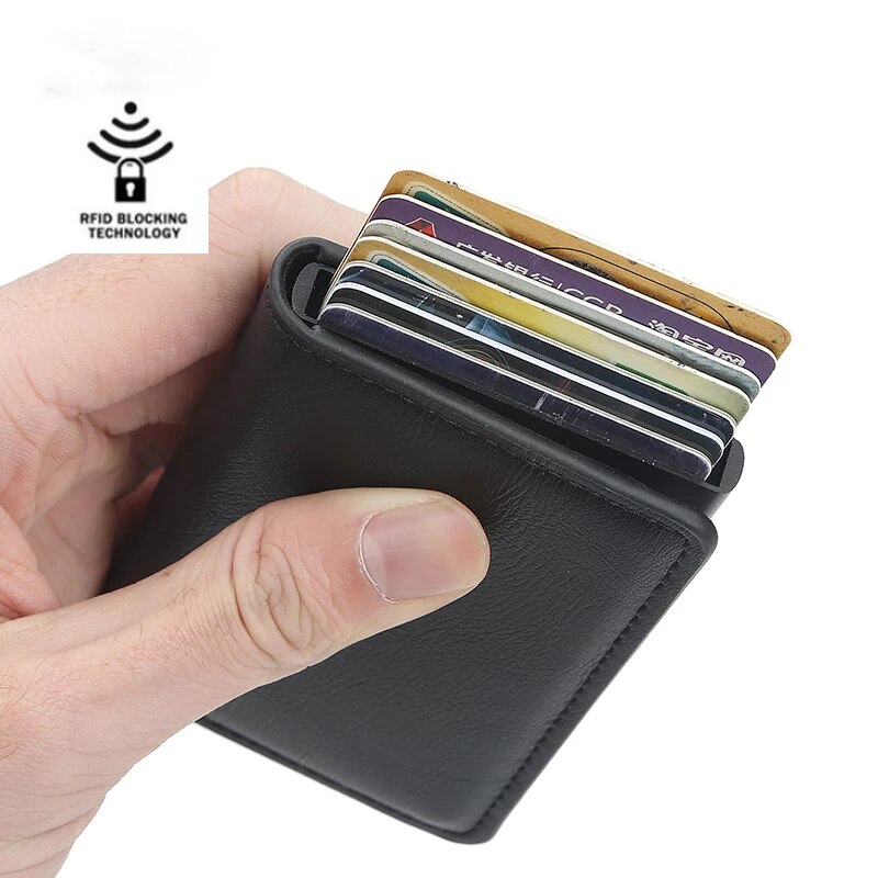 Aluminium Metal Credit Business Mini Card Wallet 2022 Man Vrouwen Smart Wallet Visitekaarthouder Rfid Portemonnee