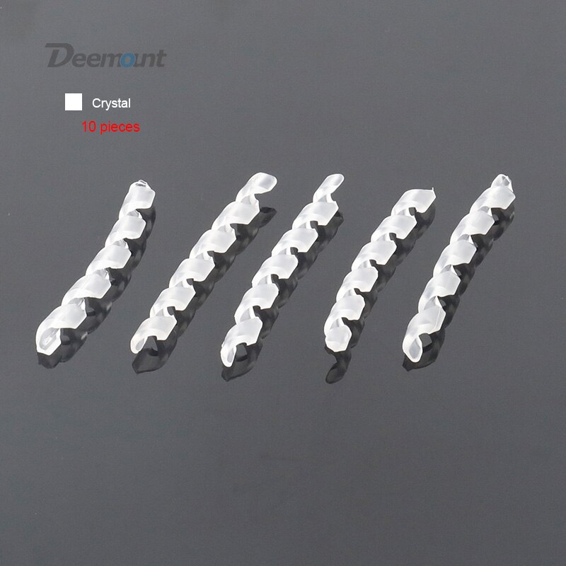Deemount 5 stks/partij Cyclus Kabel Minder Spiraal Elastische Rubber Lijn Manager Fiets Licht Threading Koord Houder Controller Fiets Par: Crystal