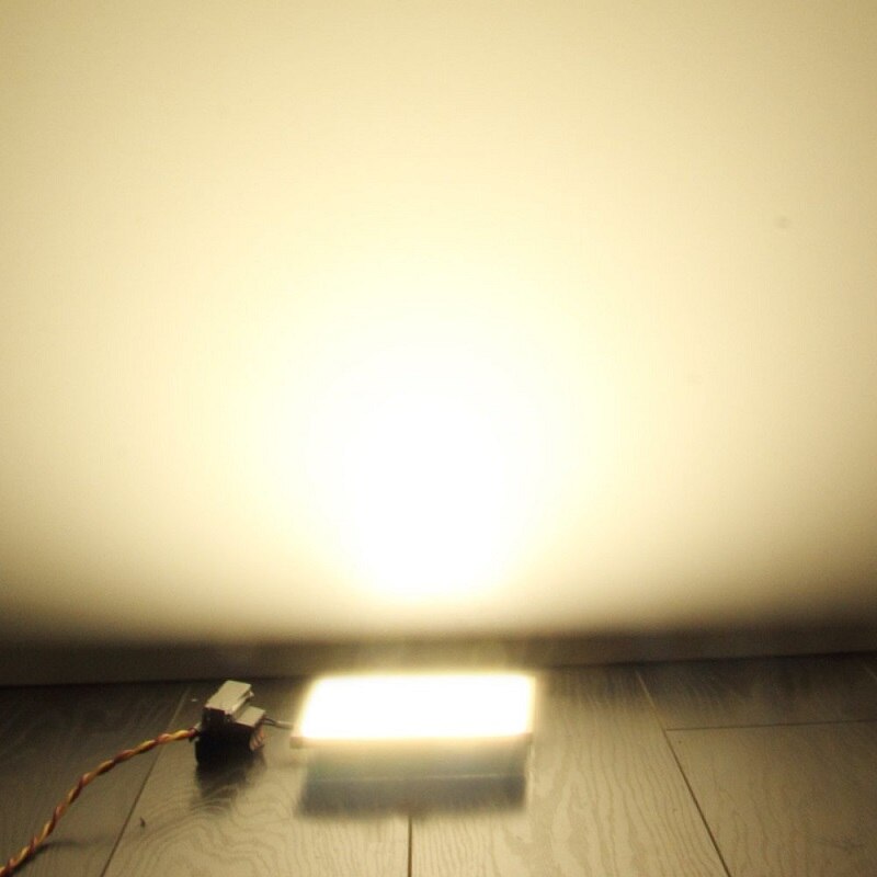 T-sunrise ultraohut led-paneeli neliömäinen alasvalo kattolamppu led-valo upotettu valaisin led olohuoneen toimistokeittiöön: 3000k lämmin valkoinen / 8w neliö